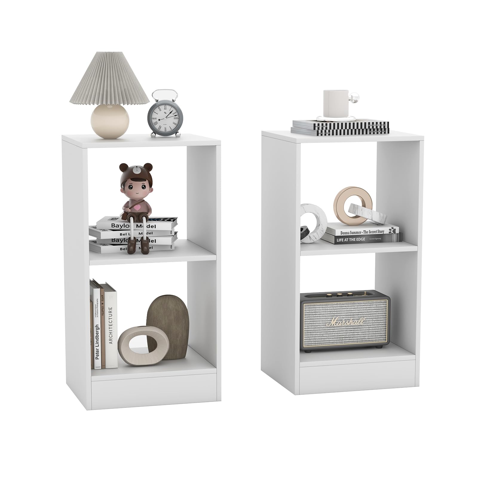 Tangkula 2 Cube Bookcase Set of 2